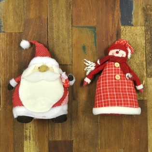 PELUŞ NOEL BABA VE KARDAN ADAM (4 adet)