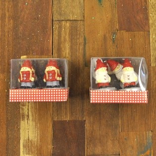 4'L&Uuml; HEDİYELİK KUTUDA NOEL FİG&Uuml;RL&Uuml; TEALIGHT MUM (12 adet)