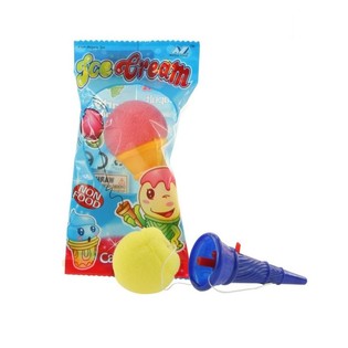 Mini Fırlatılan K&ouml;p&uuml;k Dondurma Poşette 10 cm (48 adet)