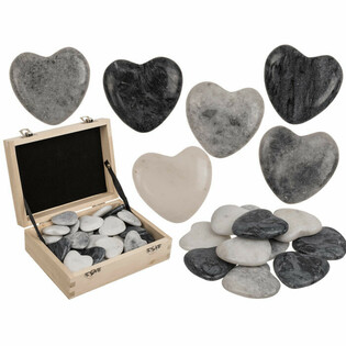 KALP ŞEKLİNDE DOĞAL TAŞLAR - WORRY STONES (36 adet)