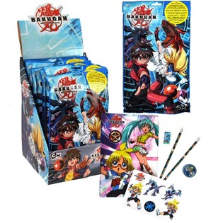 BAKUGAN OKUL HEDİYE SETİ STANDLI (12 Adet)