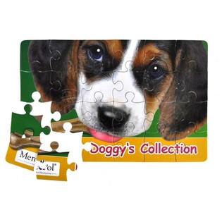 &Ccedil;OK UCUZ SEVİMLİ K&Ouml;PEK YAPBOZU 20 x 13 CM (50 Adet)