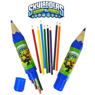 Skylanders 8'li B&uuml;y&uuml;k T&uuml;p Kuru Boya Kalemi Seti (6 adet)