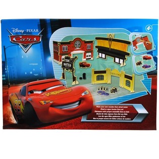 DISNEY CARS - MEGA B&Uuml;Y&Uuml;K AHŞAP SET "KENDİ CARS SETİNİ YAP"