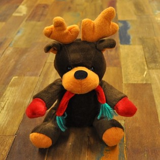 Peluş Noel Geyiği Rudolf 20 cm (7 adet)