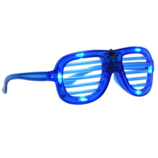 IŞIKLI SHUTTER SHADES G&Ouml;ZL&Uuml;KLER - MAVİ (12 adet)