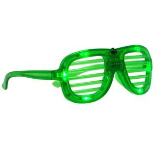 LED IŞIKLI SHUTTER SHADES G&Ouml;ZL&Uuml;K - RENK: YEŞİL (12 adet)