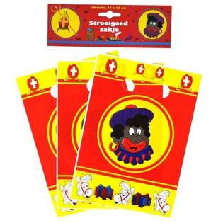 10 Sinterklaas / Noel Baba Hediye Torbaları 22 x 16 cm (6 adet)