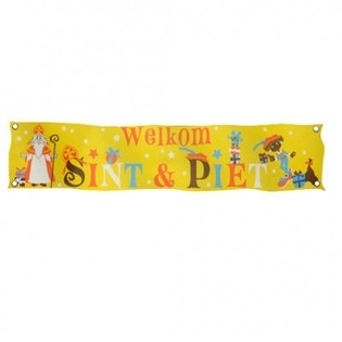 SINTERKLAAS & PIET KARŞILAMA PANKARTI XXL 300 X 60 CM (7 adet)