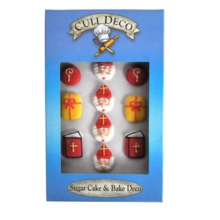 Sinterklaas Yenilebilir Cupcake S&uuml;sleri (12 adet)