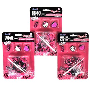 Hello Kitty Sallantılı Fig&uuml;rl&uuml; Lastik Toka / Bileklik Seti (12 Adet)