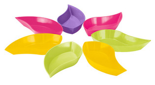 Zak! Designs Flora Yaprak &Ccedil;erezlik Seti, 7 Par&ccedil;a (1 set)