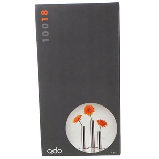 QDO - Tek &Ccedil;i&ccedil;ek İ&ccedil;in Paslanmaz &Ccedil;elik Vazolar, 3'l&uuml; Set (1 set)