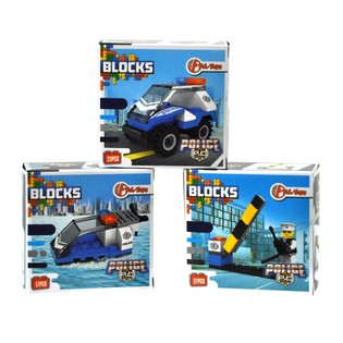 Bricks Oyuncak Yapım Blokları - Polis Serisi (11 Par&ccedil;a)