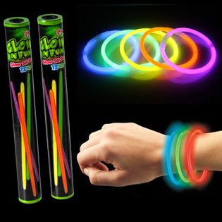 12'li Paket Floresan Işıldak Glow Stick T&uuml;pte (22 T&uuml;p)