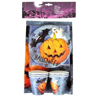19 Par&ccedil;a Halloween Sofra Seti (6'lı Paket)
