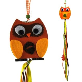 DEKORATİF ASKI - MODEL: AHŞAP BAYKUŞ (8 adet)