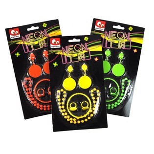 Kart &Uuml;zerinde NEON Takı Seti (12 adet)