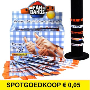 ***&Ccedil;OK UCUZ*** HOLLANDA TARAFTAR BİLEKLİKLERİ STANDLI (160 Adet)