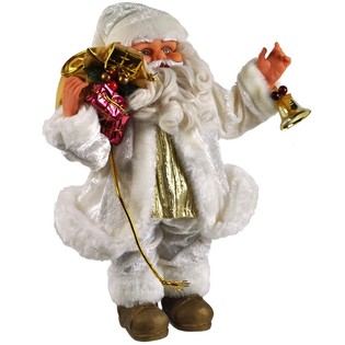 B&uuml;y&uuml;k L&uuml;ks Dekoratif Noel Baba Beyaz 35 cm (2 adet)