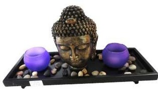 Tealight Mumluklu Dekoratif Buda Heykeli (1 Adet)