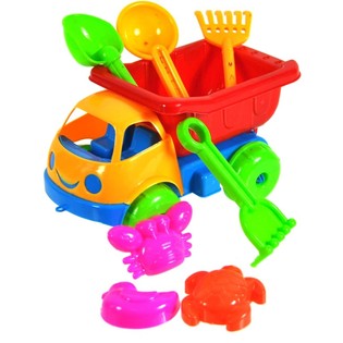 Oyuncak Damperli Kamyon Plaj Seti 17 cm (10 adet)