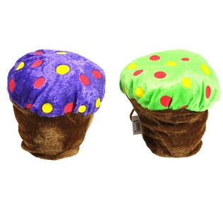 Renkli peluş cupcake 10 cm (24 adet)