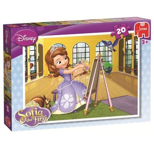 Jumbo Disney Puzzle Prenses Sofia Resim Yapıyor 20 Par&ccedil;a (6 adet)