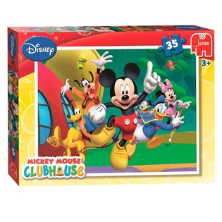 Jumbo Disney Mickey Mouse Clubhouse Zıplama Yapboz 35 Par&ccedil;a (3 adet)