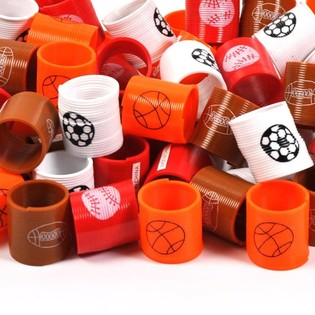 Spor Temalı Mini Stres Yayı - Slinky (10 adet)