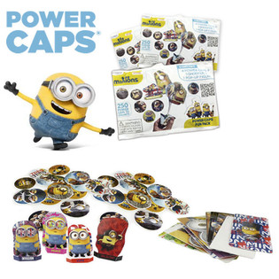 MİNYONLAR POWER CAPS FUN PACK DİSK FIRLATICI S&Uuml;RPRİZ PAKET (100 ad.)