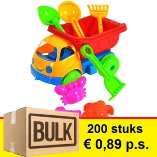 ***TOPLU ALIM FIRSATI*** OYUNCAK DAMPERLİ KAMYON PLAJ SETİ 17 CM (200 adet)