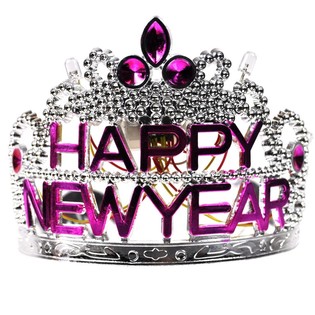 Işıklı HAPPY NEW YEAR Tacı (10 adet)