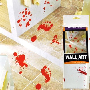 Kan İzi Duvar &Ccedil;ıkartmaları Halloween S&uuml;sleri (2'li Paket)