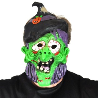 Esnek Cadı Maskesi (2 adet) | Toptan Halloween & Karnaval