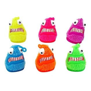 IŞIKLI B&Uuml;Y&Uuml;K PUFFER CANAVARLAR &Oslash;9,5CM (12 adet)