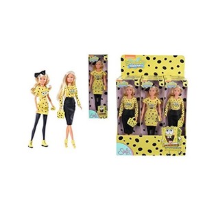 Simba S&uuml;nger Bob Kıyafetli Steffi Love Bebek (12'li Paket)