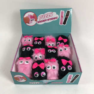 PELUŞ FUZZY SNAP BİLEKLİKLER / ŞIPŞAK (12 adet)