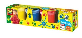 SES Parmak Boyası, Boya Seti 4x150ml (4 Renk) (1 ad.)