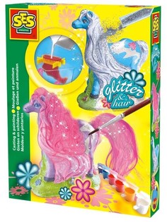 SES Al&ccedil;ı D&ouml;k&uuml;m ve Boyama - Yeleli At (1 adet)