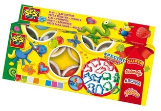 SES Oyun Hamuru, Claymania 8x90gr + Kalıplar (1 ad.)