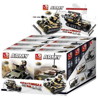 Sluban Askeri Tank veya ZPT 8'i 1 Arada M38-B0587 (1 Display / 8 Adet)