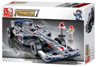 Sluban G&uuml;m&uuml;ş F1 Yarış Arabası M38-B0352 (1 Adet)