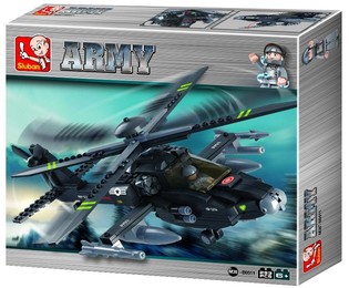 Sluban Apache Taarruz Helikopteri M38-B0511 (1 Adet)