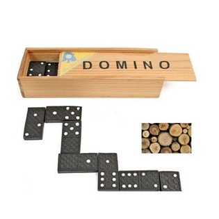 AHŞAP KUTULU DOMİNO OYUNU (12 adet)