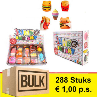*** TOPLU ALIM FIRSATI *** JUMBO SQUISHY Standlı (288 Adet) - TREND!