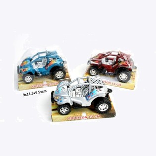 BLİSTER KARTTA HAVALI S&Uuml;RTMELİ BUGGY'LER, 13 CM (12 Adet)