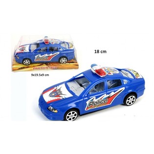 BLİSTER KARTTA S&Uuml;RTMELİ POLİS ARABASI, 18 CM (12 adet)
