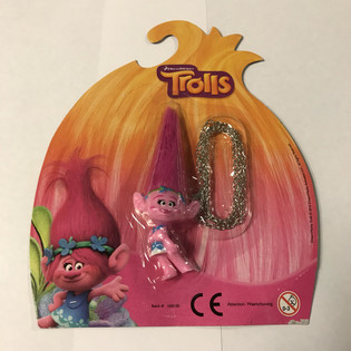 Kart Askılı Zincirli Trolls Fig&uuml;r&uuml; (12 Adet)