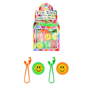 NEŞELİ SMILEY DİSK FIRLATICILAR STANTTA (48 adet)